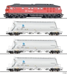 Tillig 01503 - TT - Start-Set Güterzug Diesellok BR 232, DB AG, Ep. V